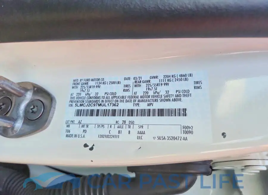 5LMCJ2C97MUL17362# 13
