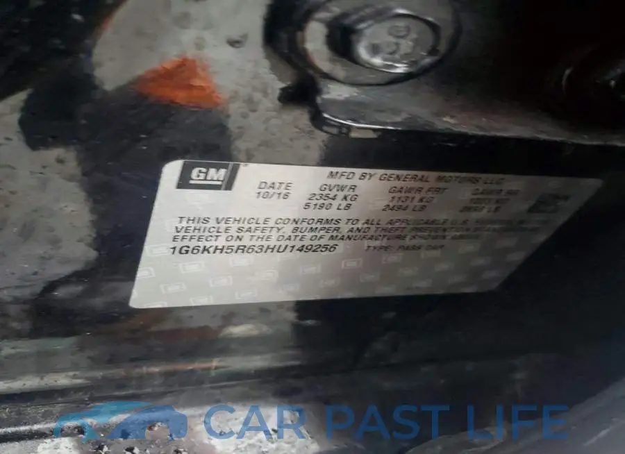1G6KH5R63HU149256# 12