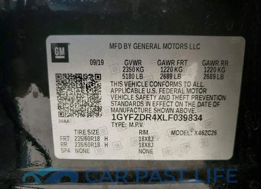 1GYFZDR4XLF039834# 12