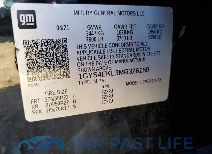 1GYS4EKL3MR326159# 13