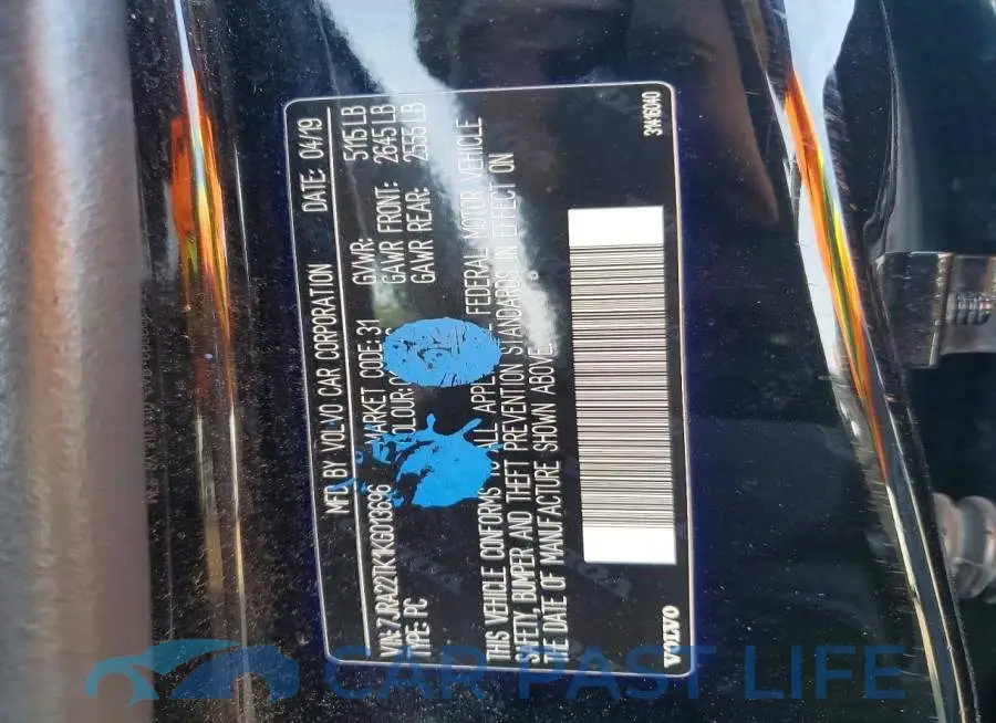 7JRA22TK1KG013696# 12