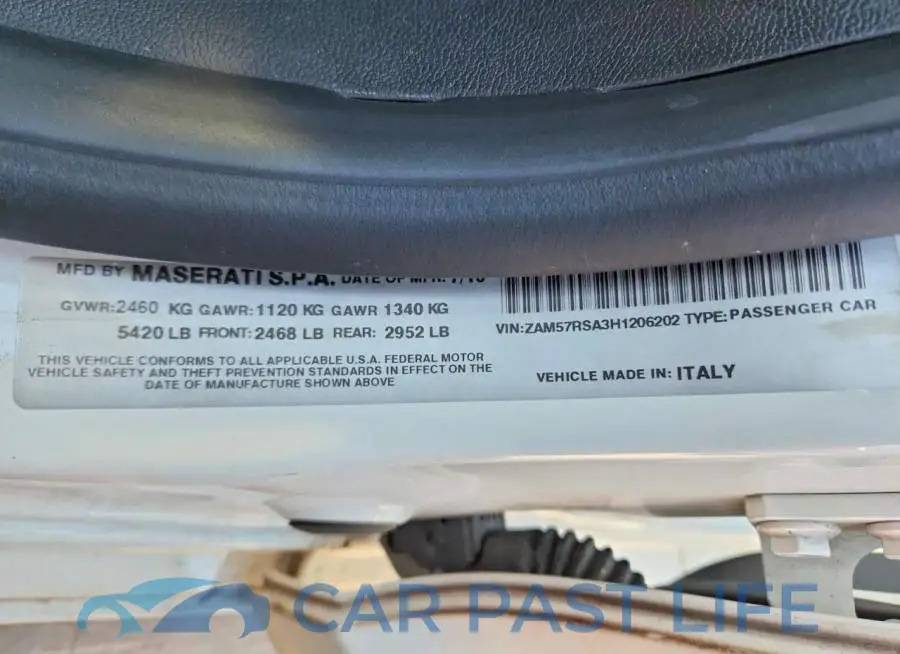 ZAM57RSA3H1206202# 12