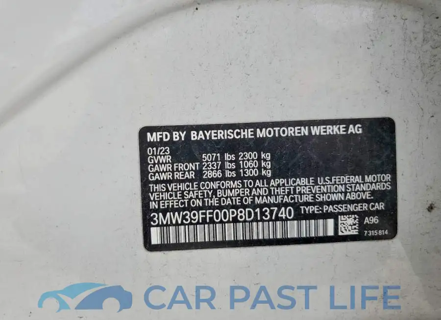 3MW39FF00P8D13740# 13