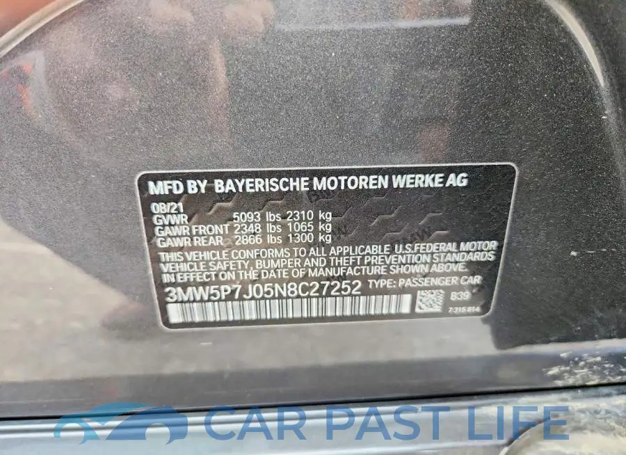 3MW5P7J05N8C27252# 13
