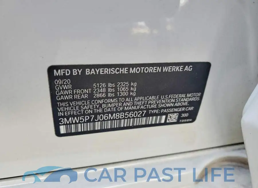 3MW5P7J06M8B56027# 12
