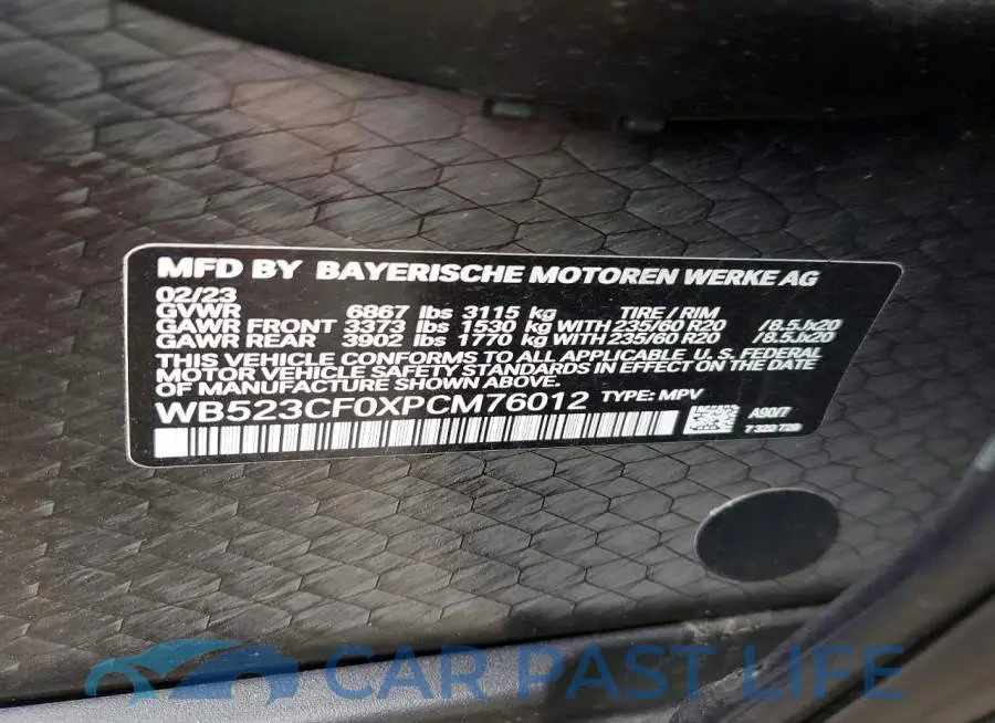 WB523CF0XPCM76012# 13