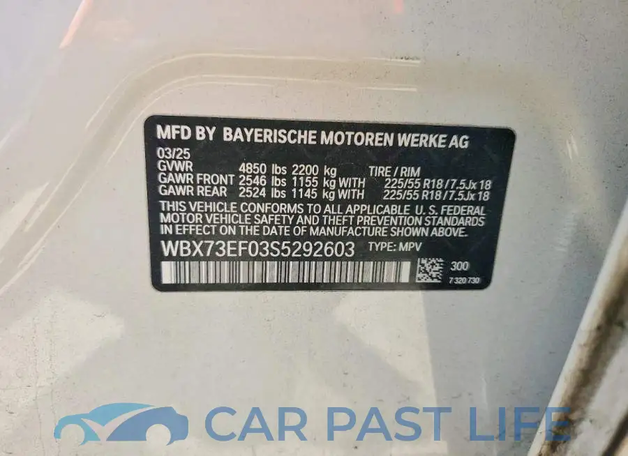 WBX73EF03S5292603# 13