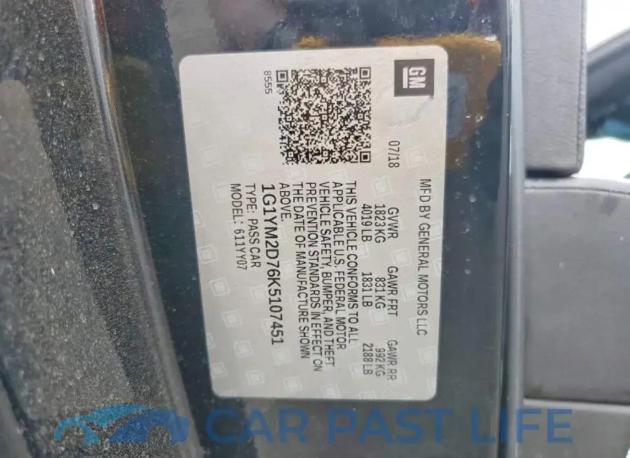 1G1YM2D76K5107451# 12
