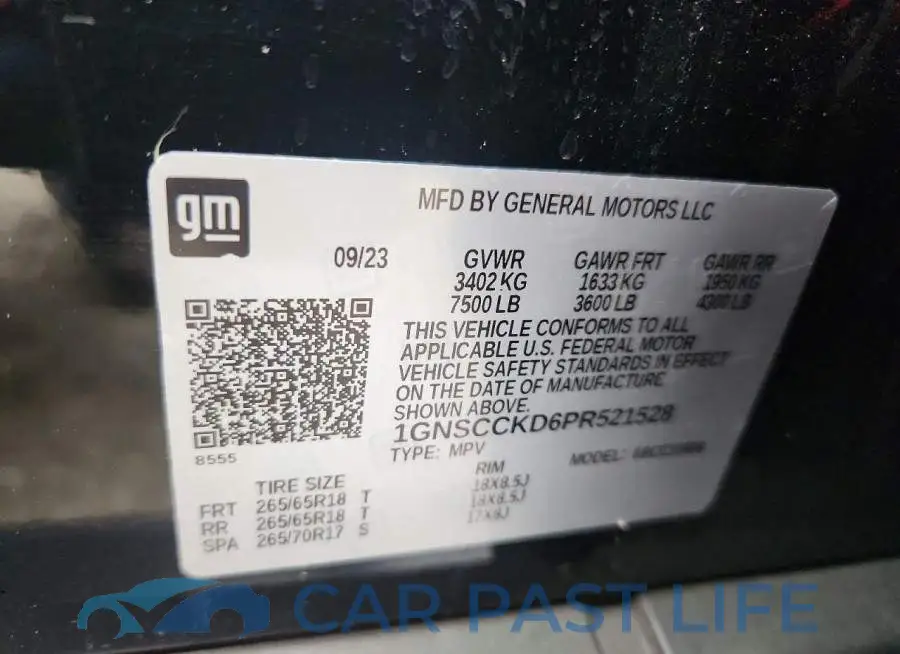 1GNSCCKD6PR521528# 12