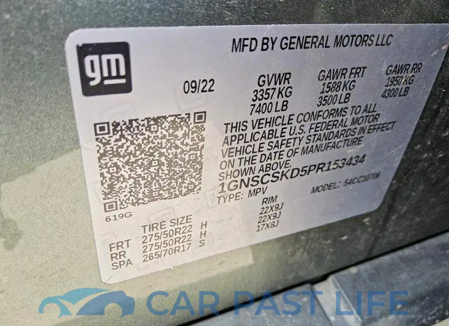 1GNSCSKD5PR153434# 13
