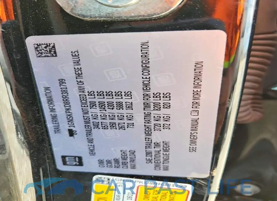 1GNSKPKD8RR381799# 14
