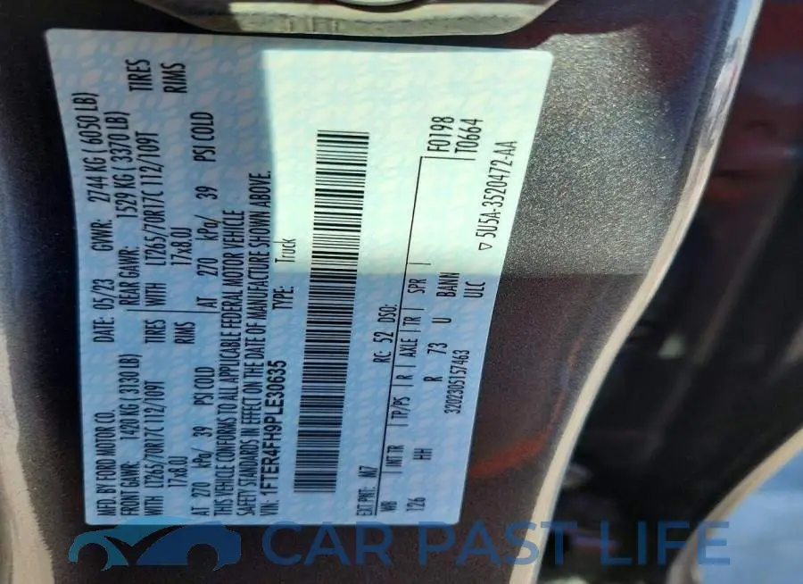 1FTER4FH9PLE30635# 12