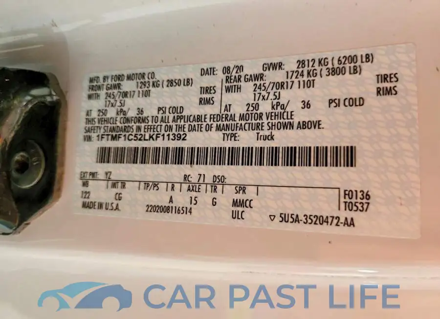 1FTMF1C52LKF11392# 12