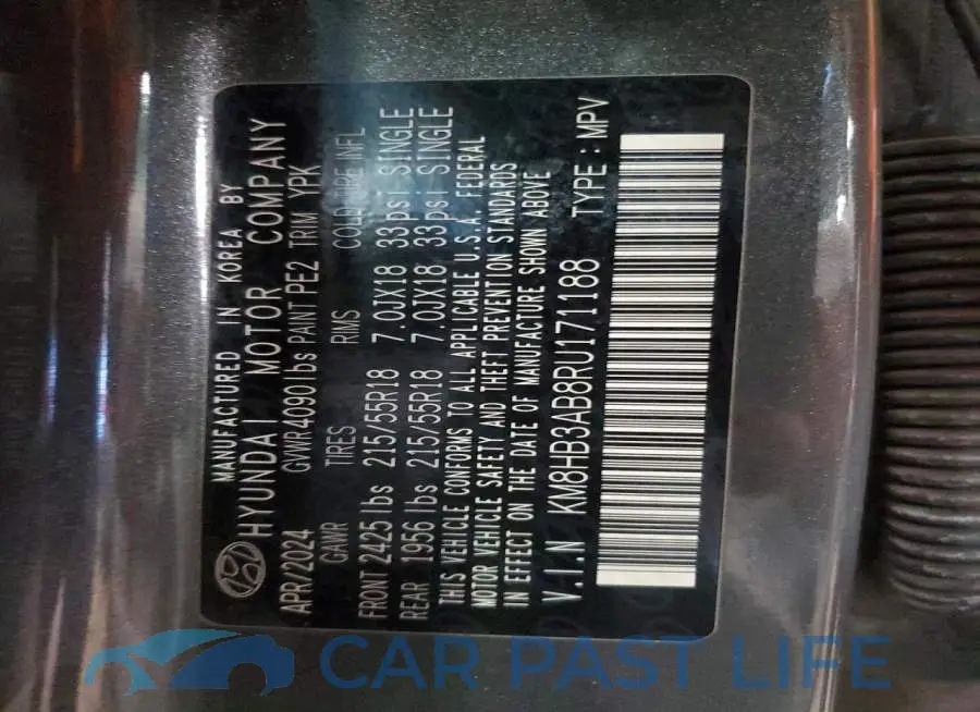 KM8HB3AB8RU171188# 13