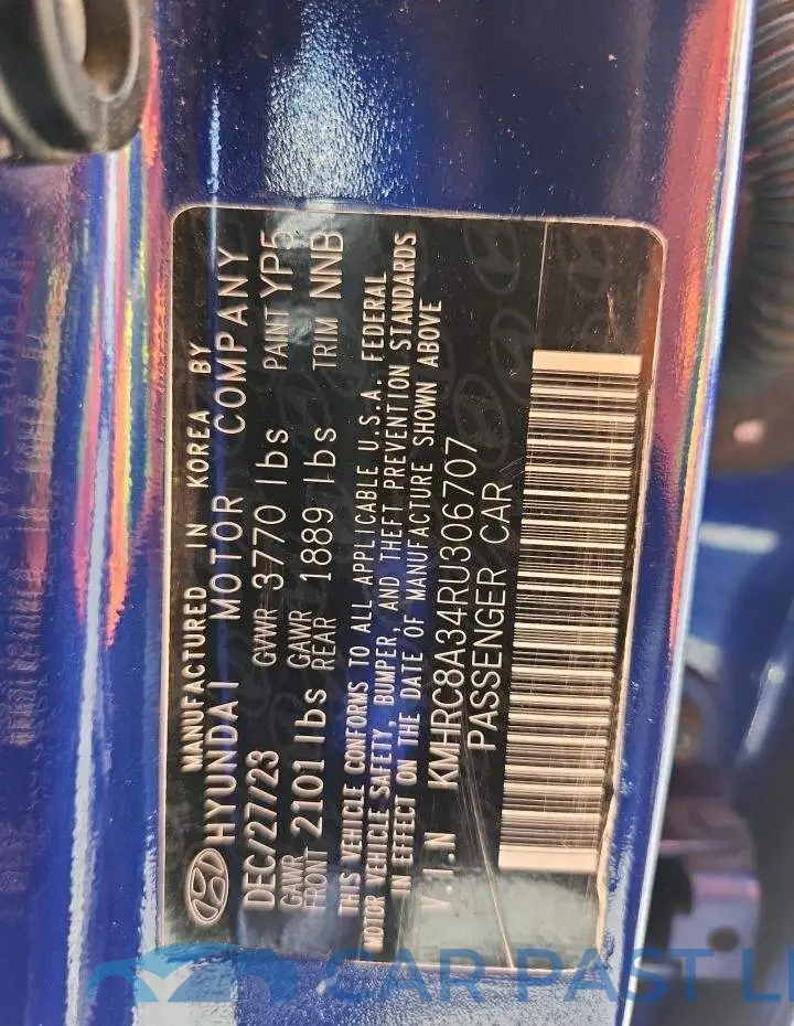 KMHRC8A34RU306707# 12