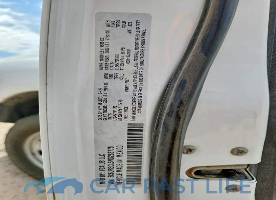3C6UR5CL5NG288778# 12