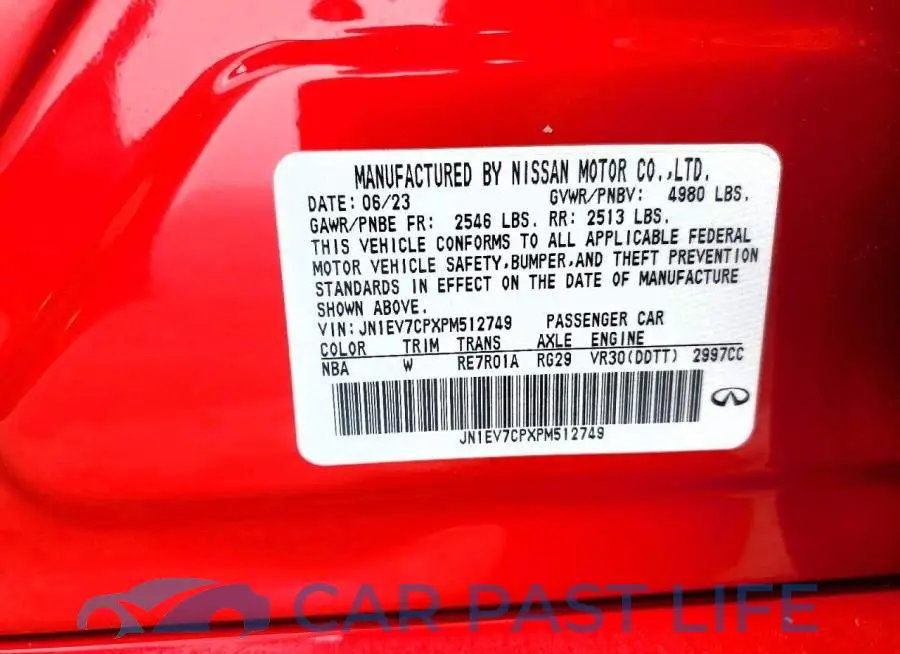 JN1EV7CPXPM512749# 12