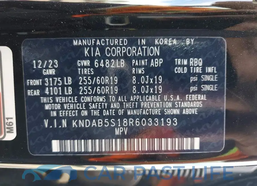 KNDAB5S18R6033193# 14