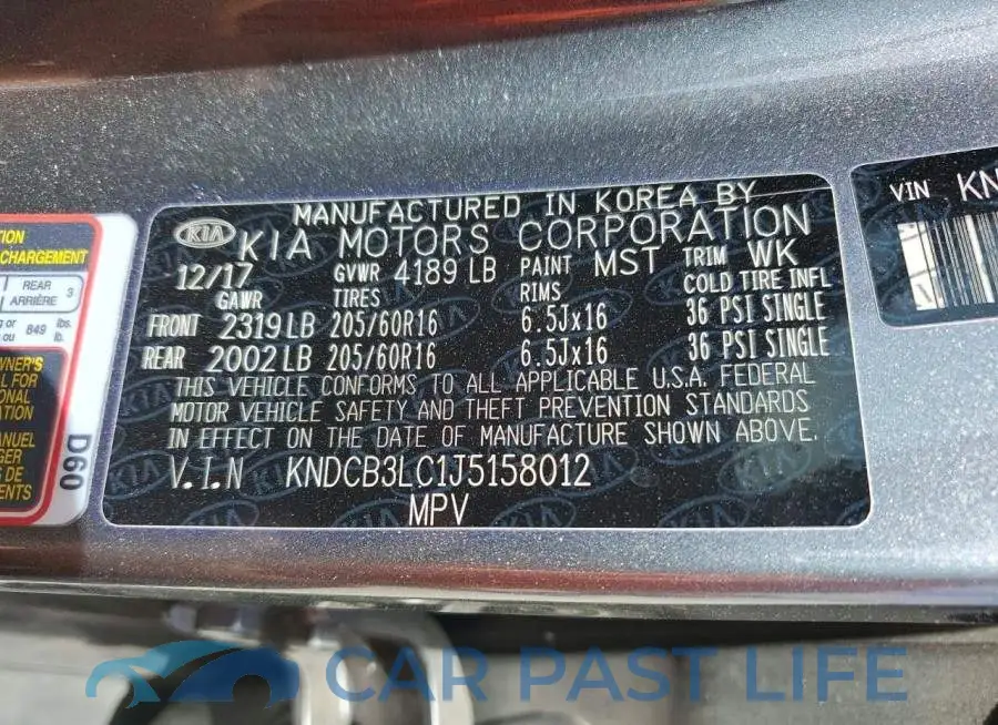 KNDCB3LC1J5158012# 13
