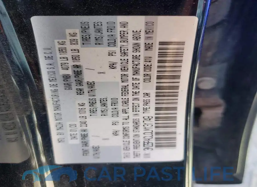 3MZBPACL0LM131749# 12