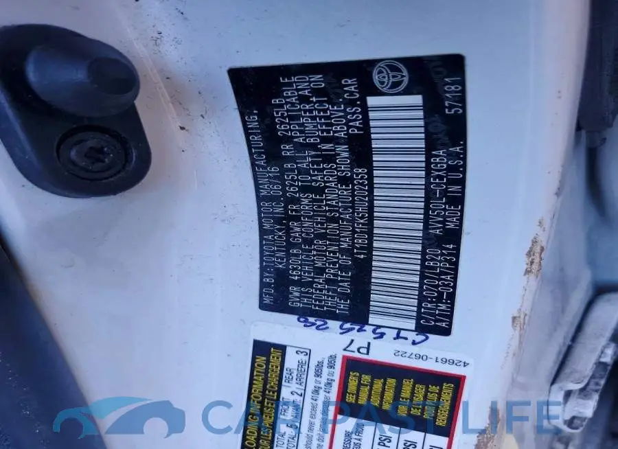 4T1BD1FK5HU202358# 12