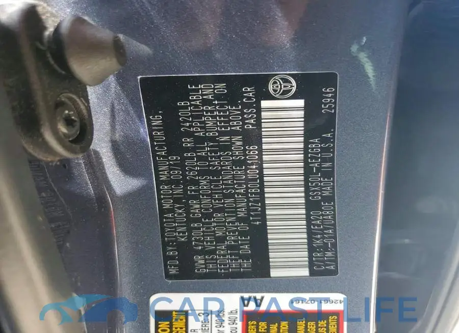 4T1JZ1FB0LU041066# 12
