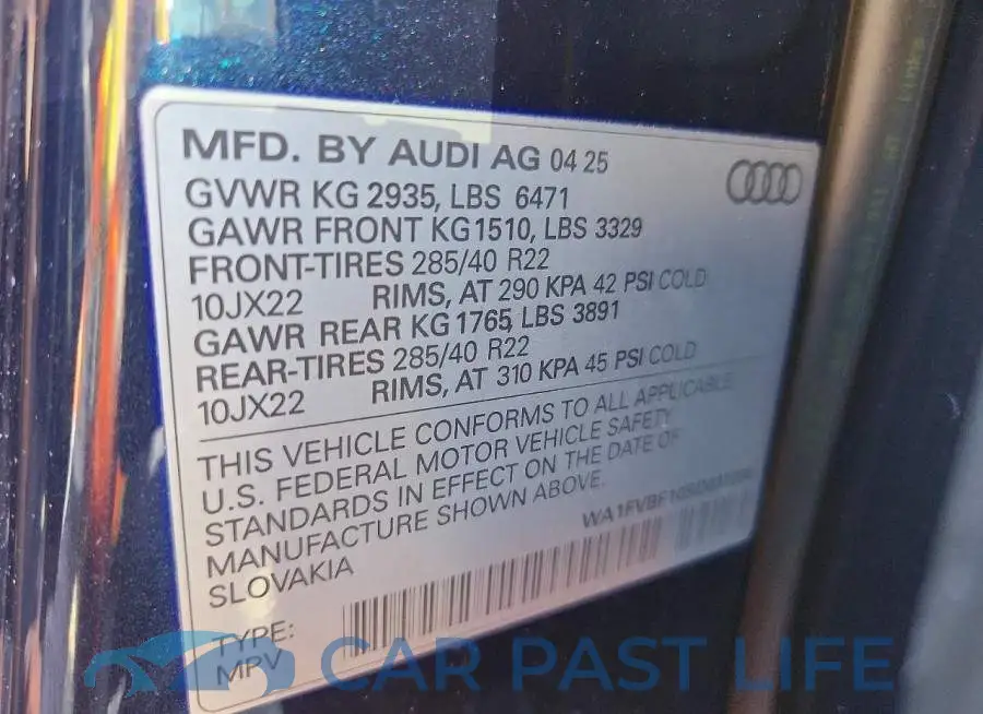 WA1FVBF10SD037286# 13
