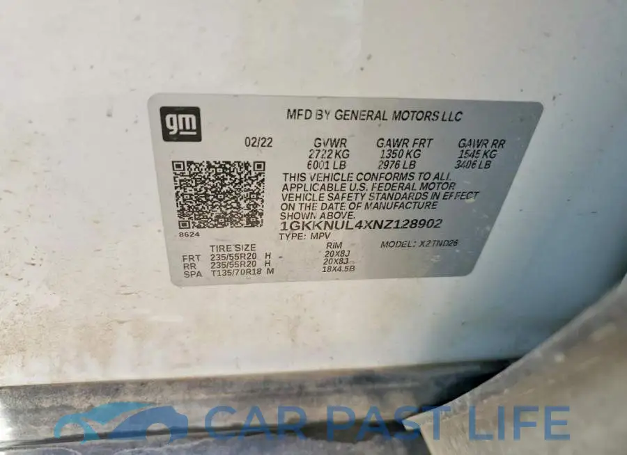 1GKKNUL4XNZ128902# 13