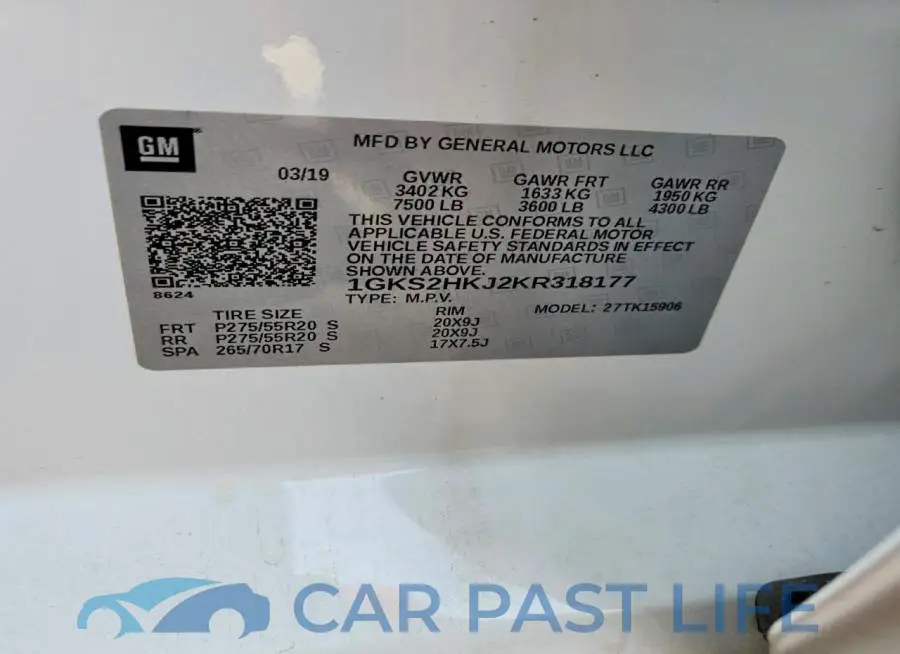 1GKS2HKJ2KR318177# 14