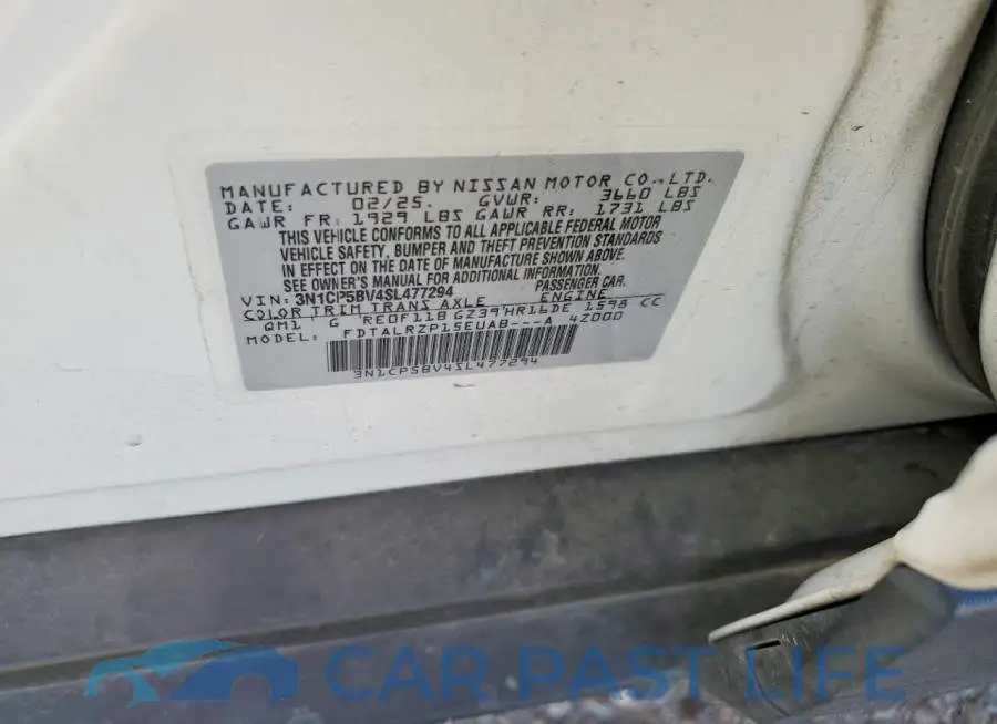 3N1CP5BV4SL477294# 12