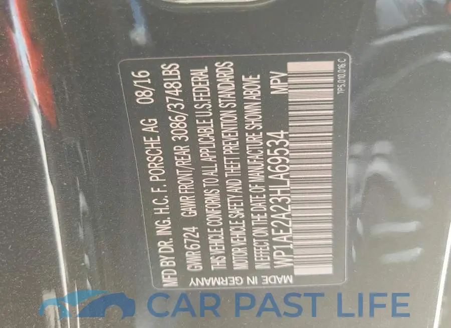 WP1AE2A23HLA69534# 13