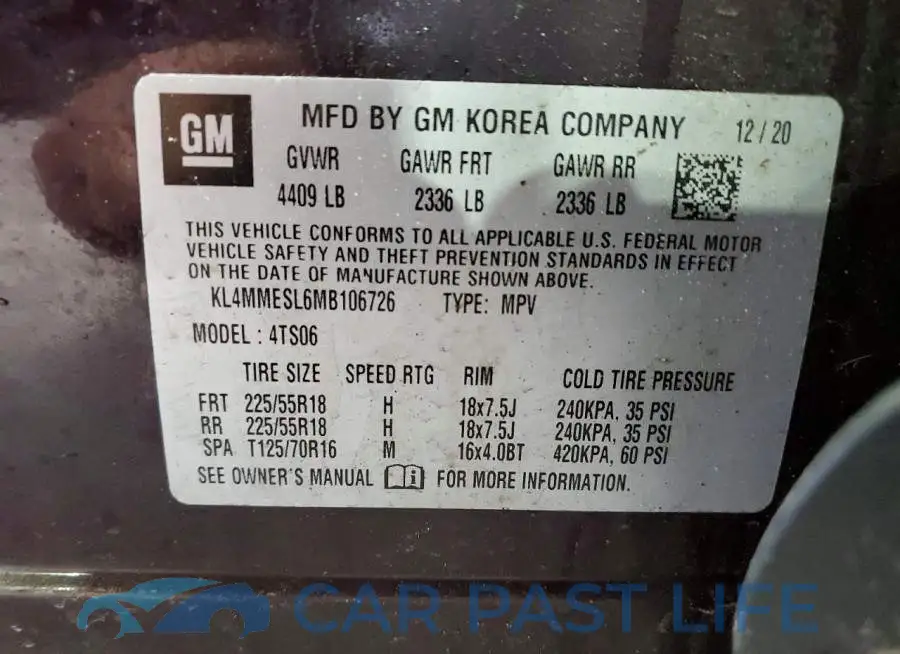 KL4MMESL6MB106726# 13