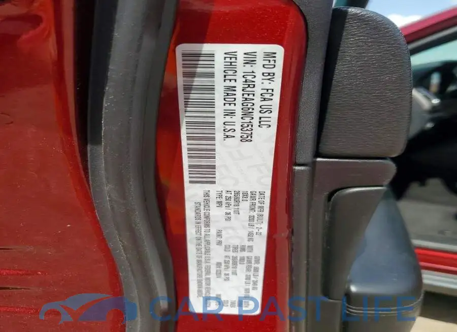 1C4RJEAG6NC153758# 12