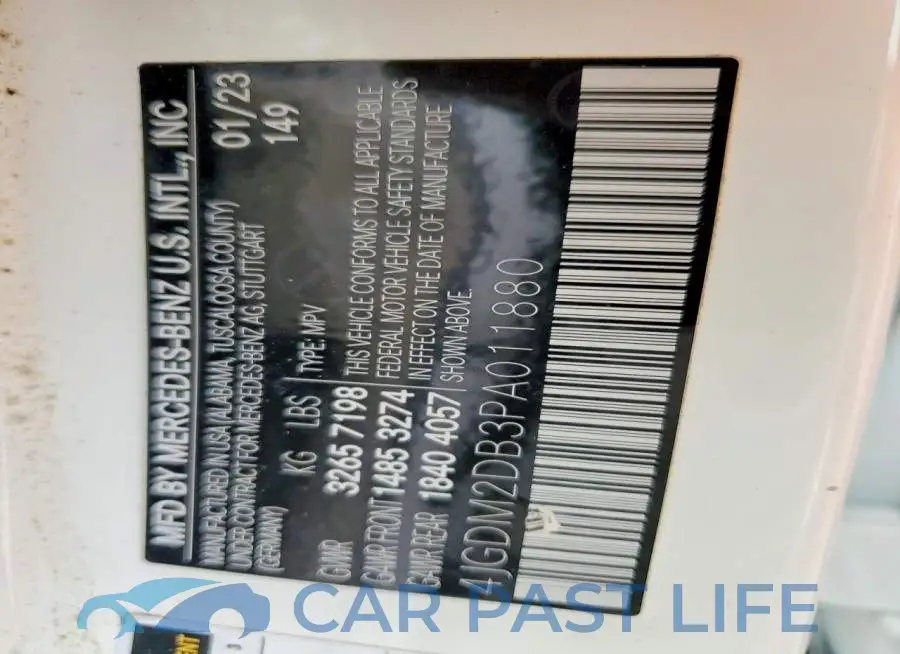 4JGDM2DB3PA011880# 14