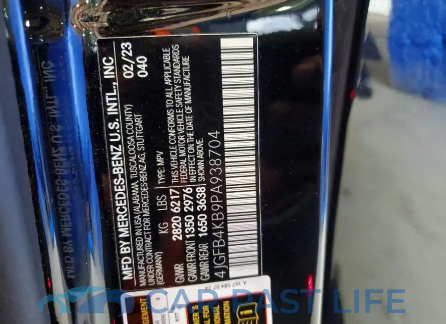 4JGFB4KB9PA938704# 13