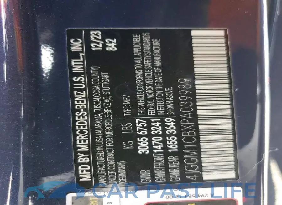 4JGGM1CBXPA039989# 13