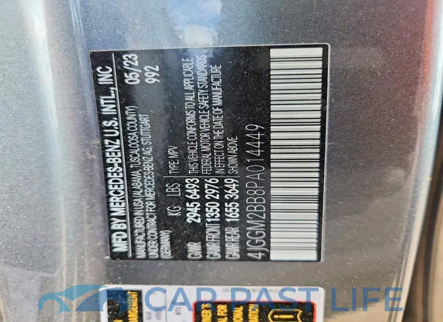 4JGGM2BB8PA014449# 14