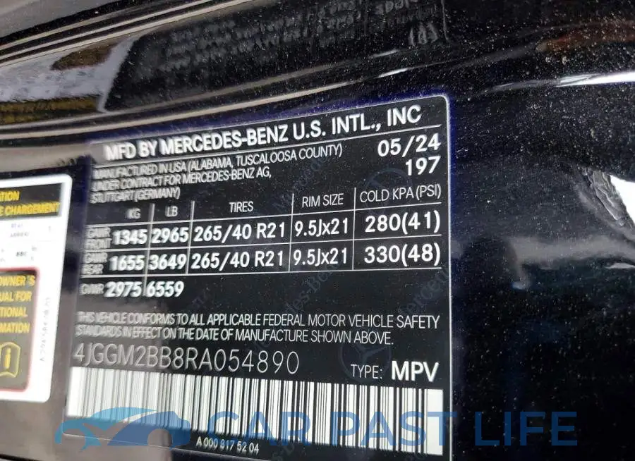 4JGGM2BB8RA054890# 13