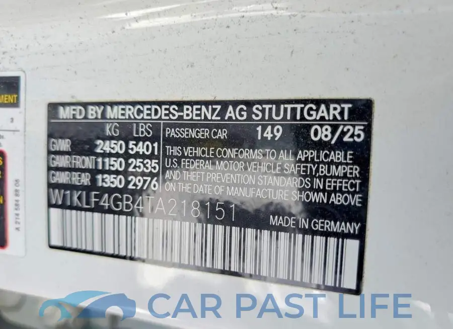 W1KLF4GB4TA218151# 13
