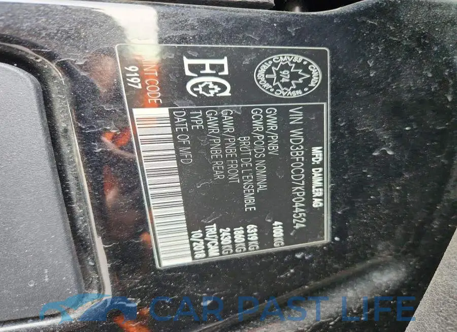 WD3BF0CD7KP044524# 12