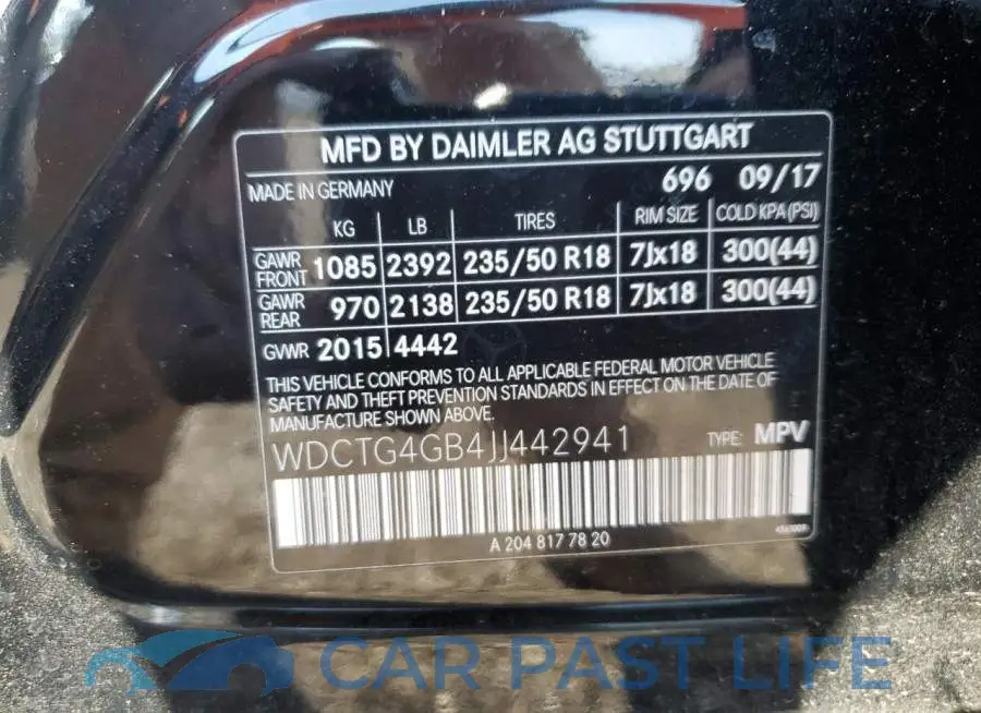 WDCTG4GB4JJ442941# 12