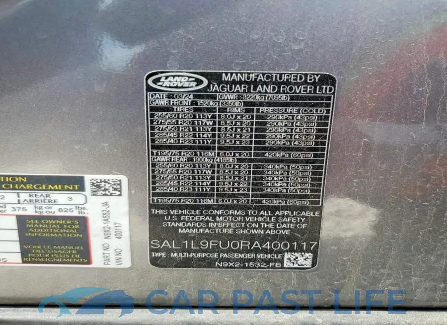 SAL1L9FU0RA400117# 13