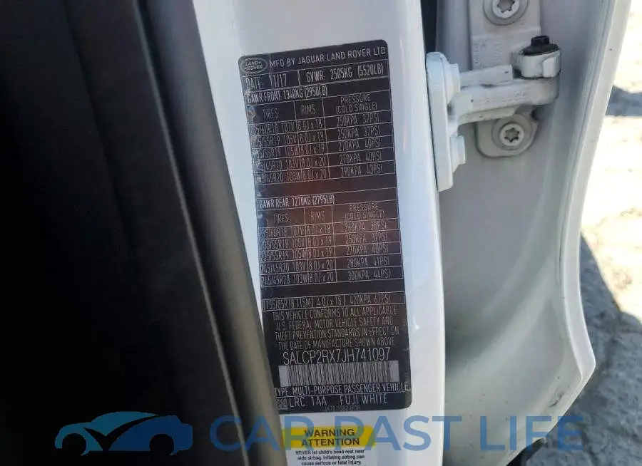 SALCP2RX7JH741097# 13