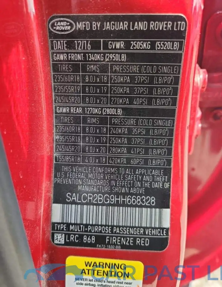 SALCR2BG9HH668328# 13