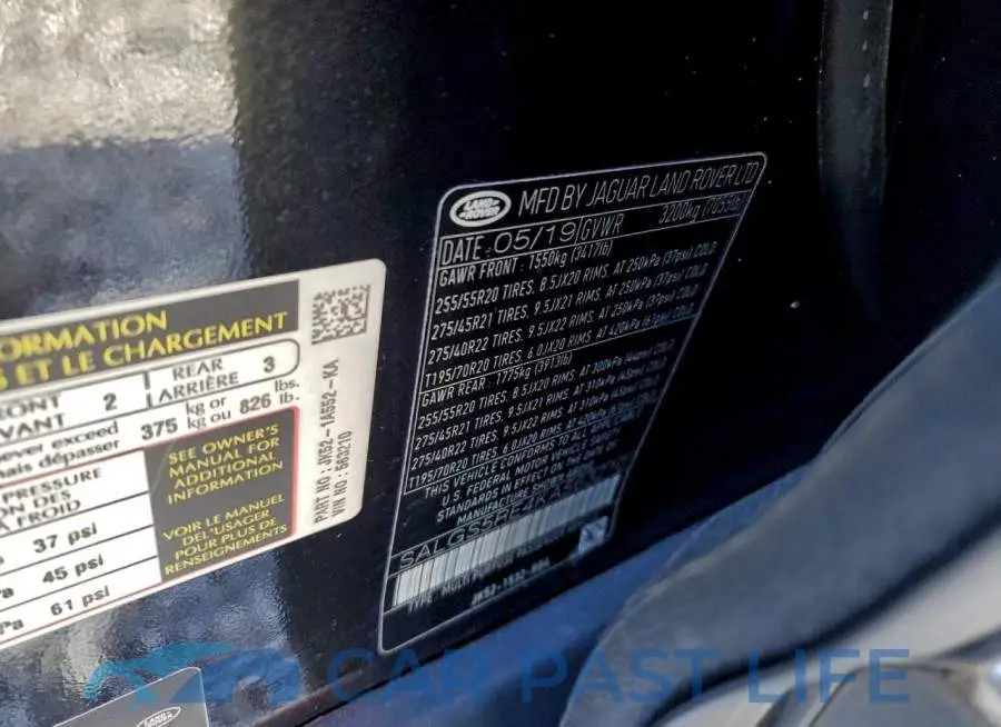 SALGS5RE4KA563210# 13