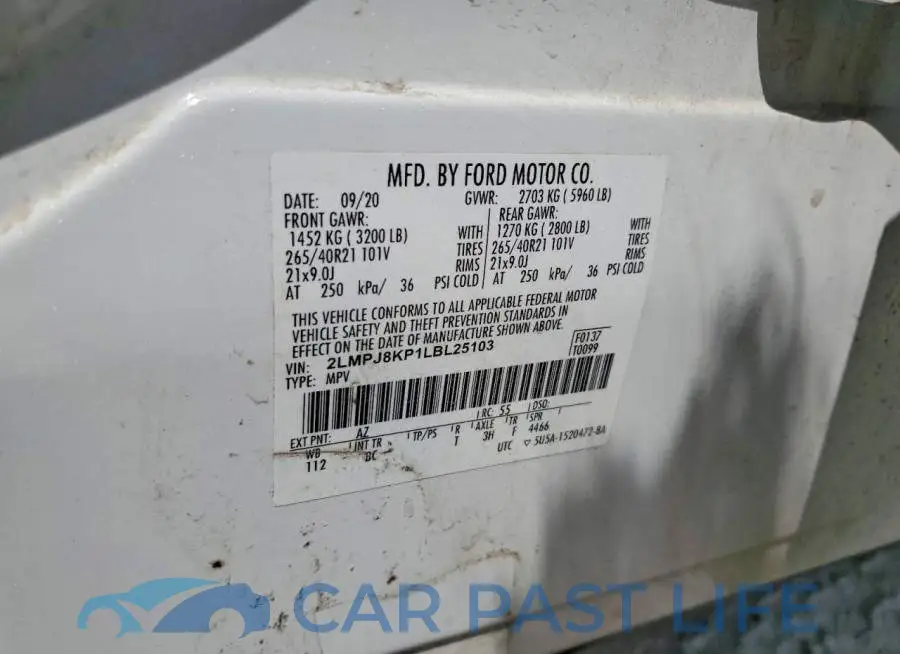 2LMPJ8KP1LBL25103# 13