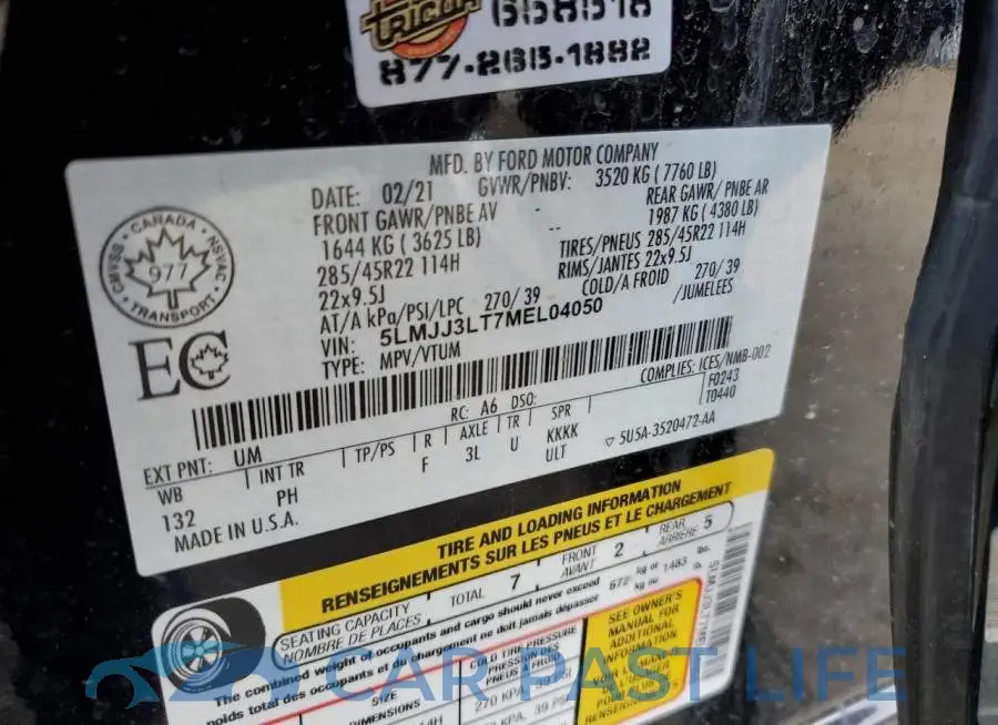 5LMJJ3LT7MEL04050# 14