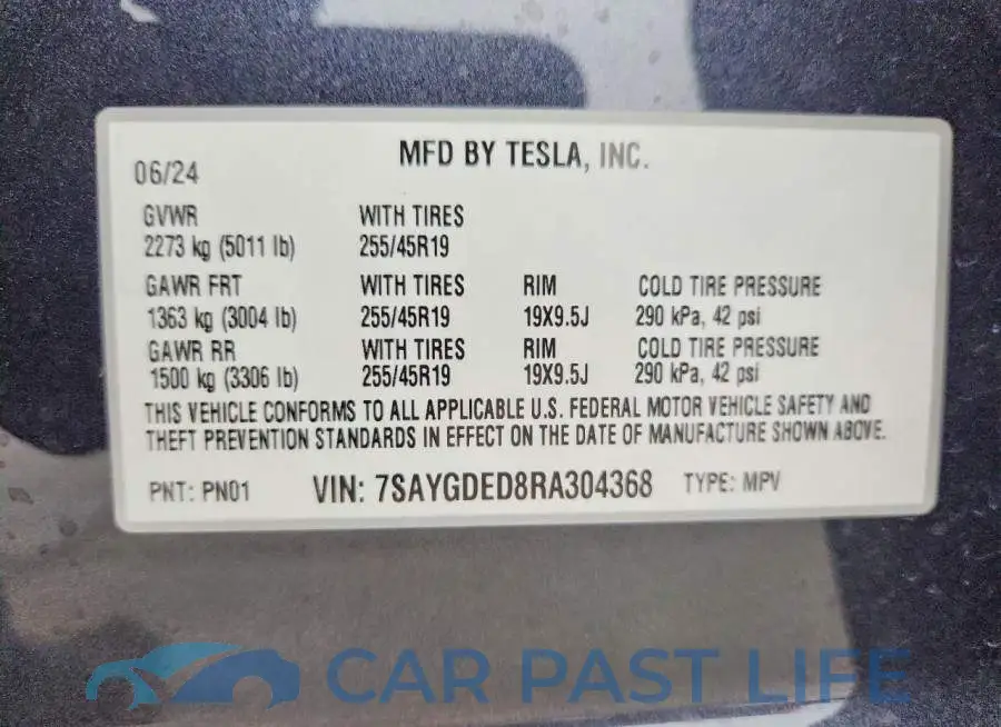 7SAYGDED8RA304368# 13