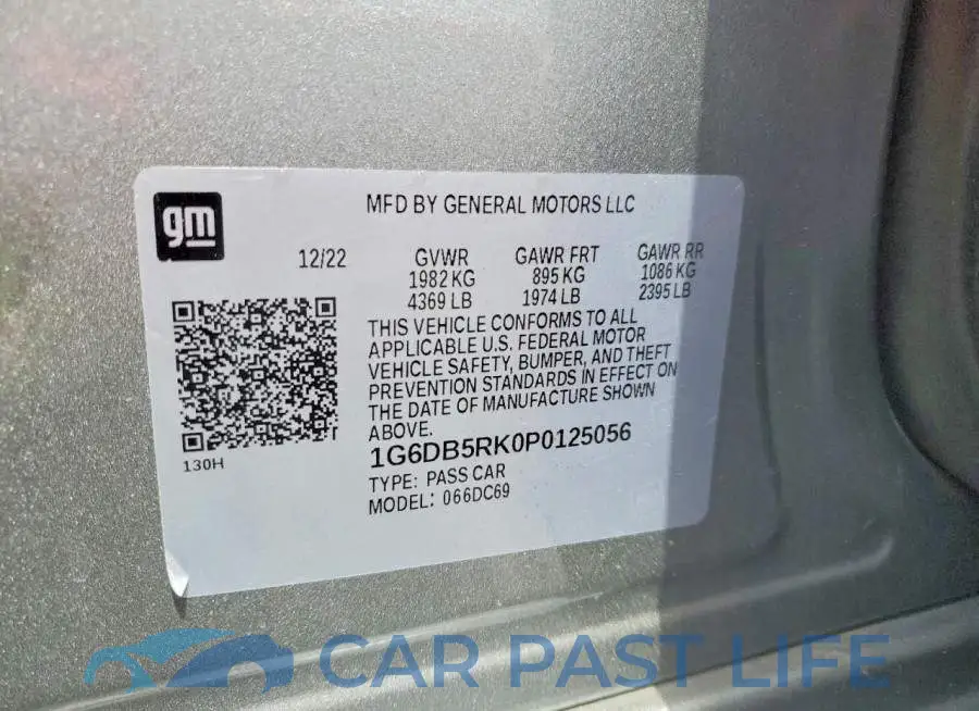1G6DB5RK0P0125056# 12