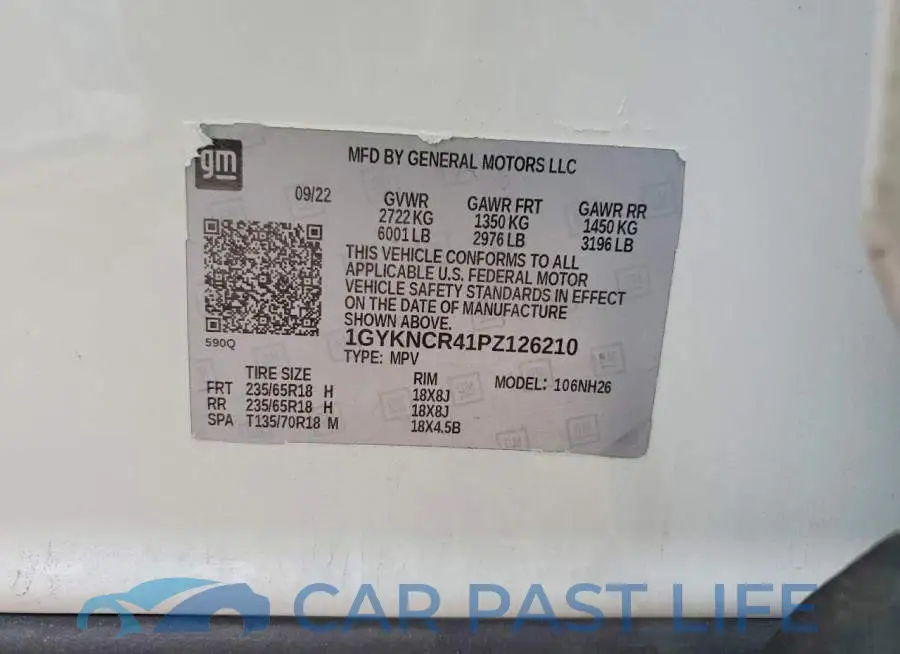 1GYKNCR41PZ126210# 13